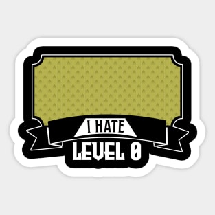 The Backrooms - I Hate Level 0 - White Outlined Version #2 Sticker